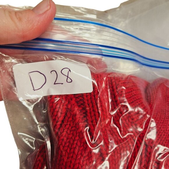 Vtg 90s Polo Ralph Lauren Flag Logo Red Cotton Knit‎ Pullover Sweater Mens Sz XL - Picture 15 of 15